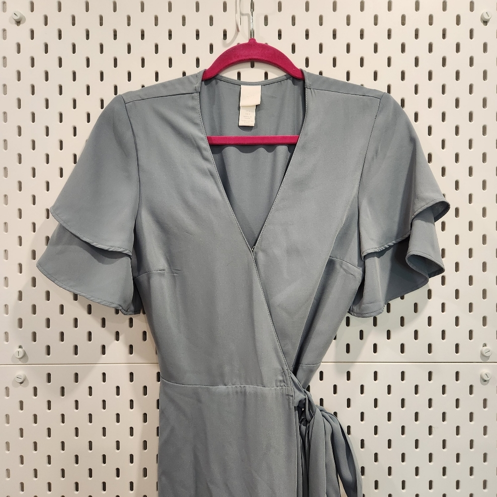 Dusty blue maxi dress 6